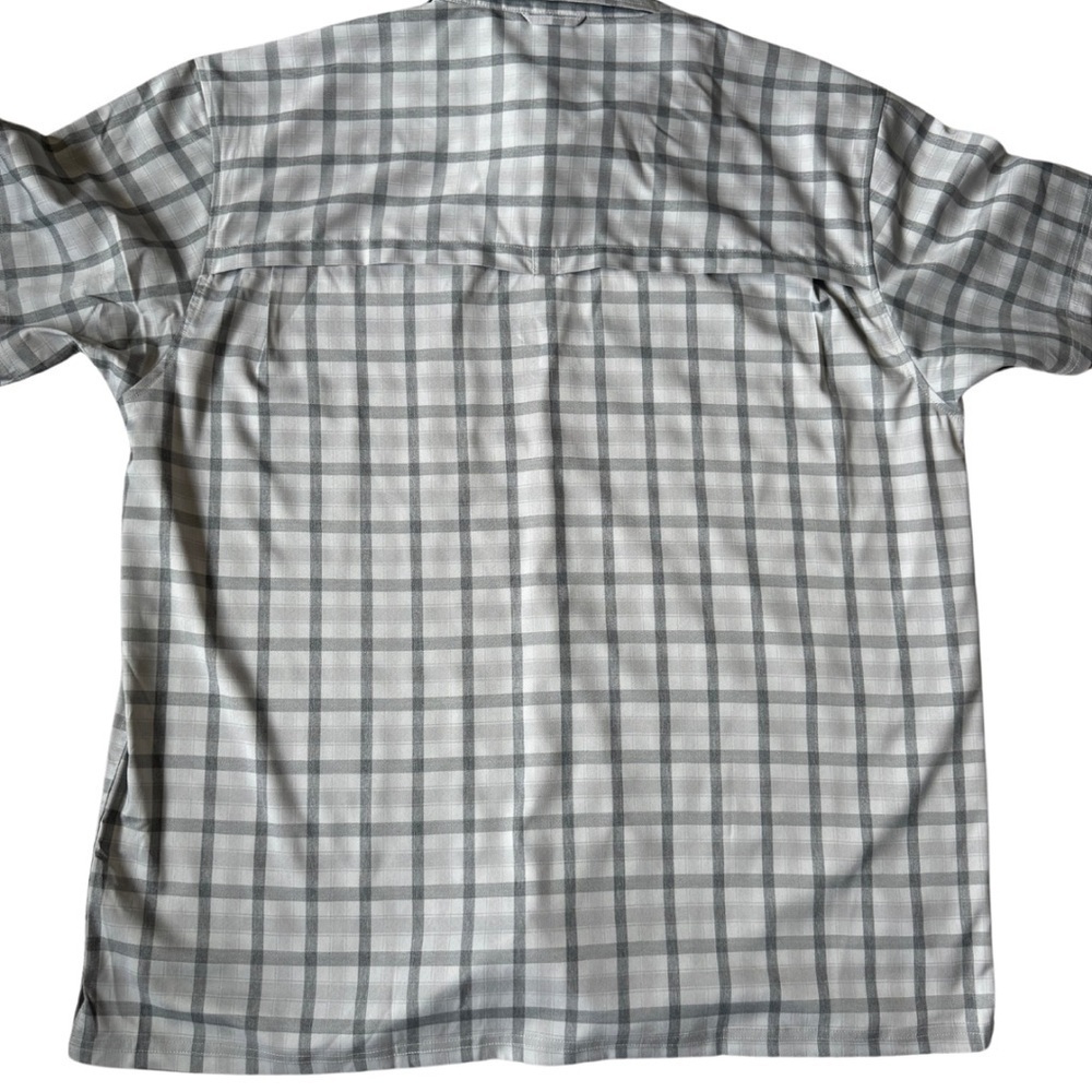 Eastern Mountain Sports Men’s Gray Plaid Short-Sleeve Button-Up Shirt‎ XL, NWT - Picture 3 of 3